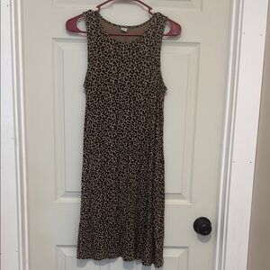 Leopard Print Sleeveless Dress